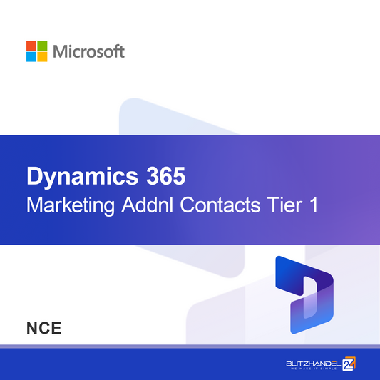 Dynamics 365 Marketing Ek İletişim Kişileri Seviye 1 (NCE)