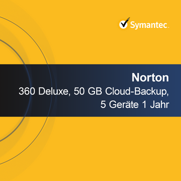 Norton 360 Deluxe, 50 GB облачно архивиране, 5 устройства 1 година