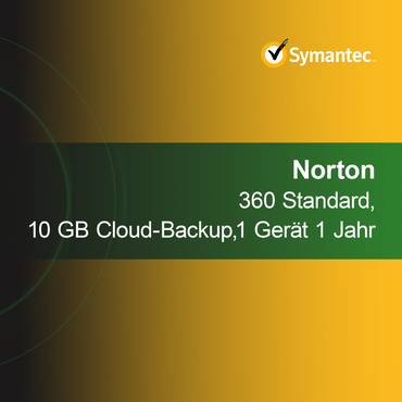 Norton 360 Standard, 10 GB облачно архивиране, 1 устройство 1 година