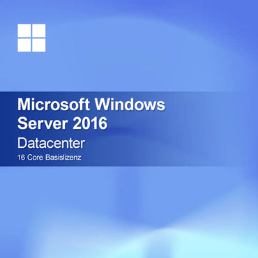 Microsoft Windows Server 2016 Datacenter 16-rdzeniowa licencja podstawowa